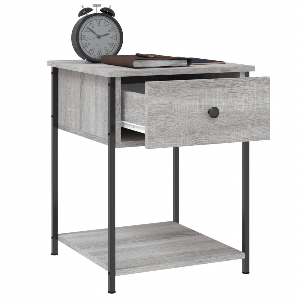 Bedside Tables 2 pcs Grey Sonoma 44x45x58 cm Engineered Wood