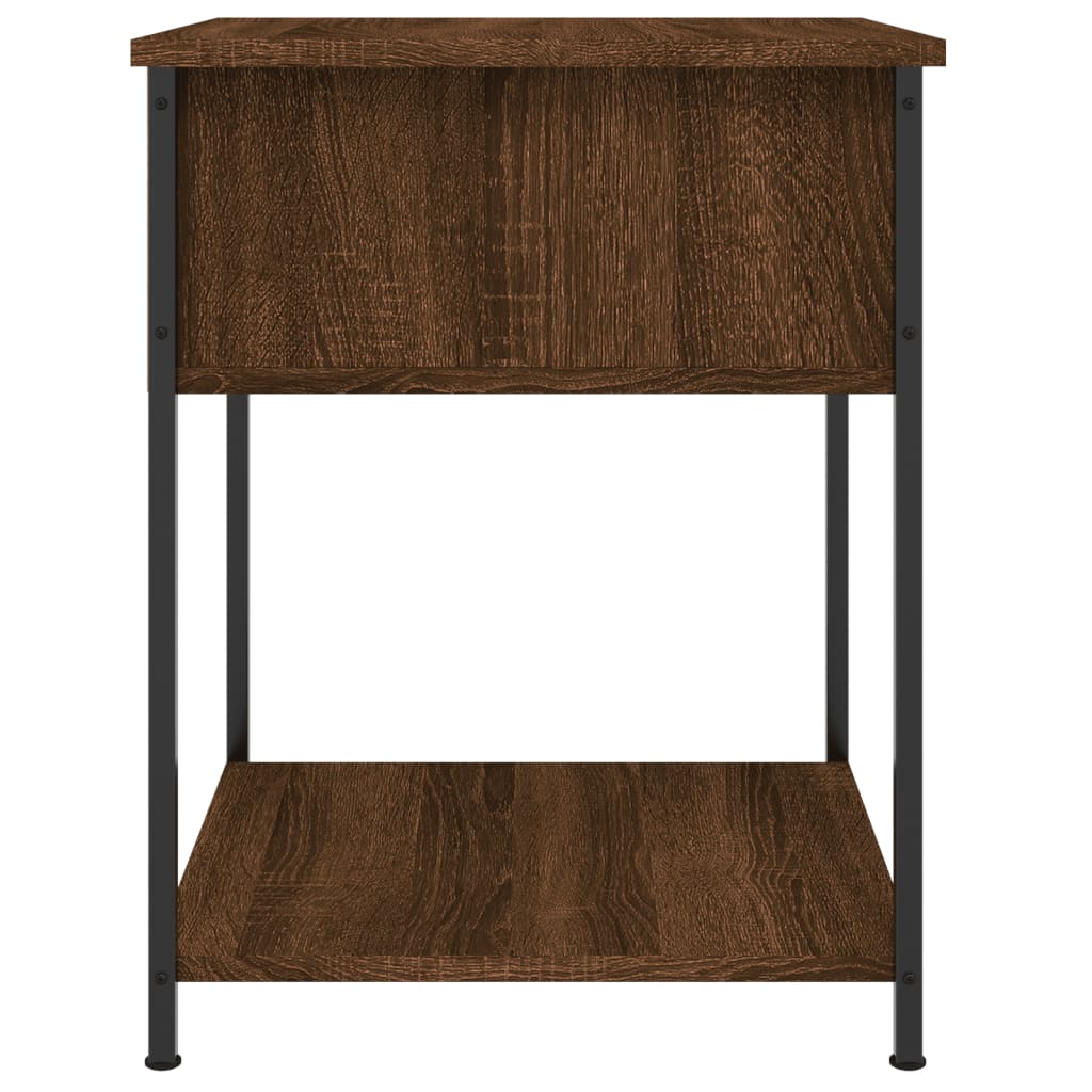 Bedside Table Brown Oak 44x45x58 cm Engineered Wood