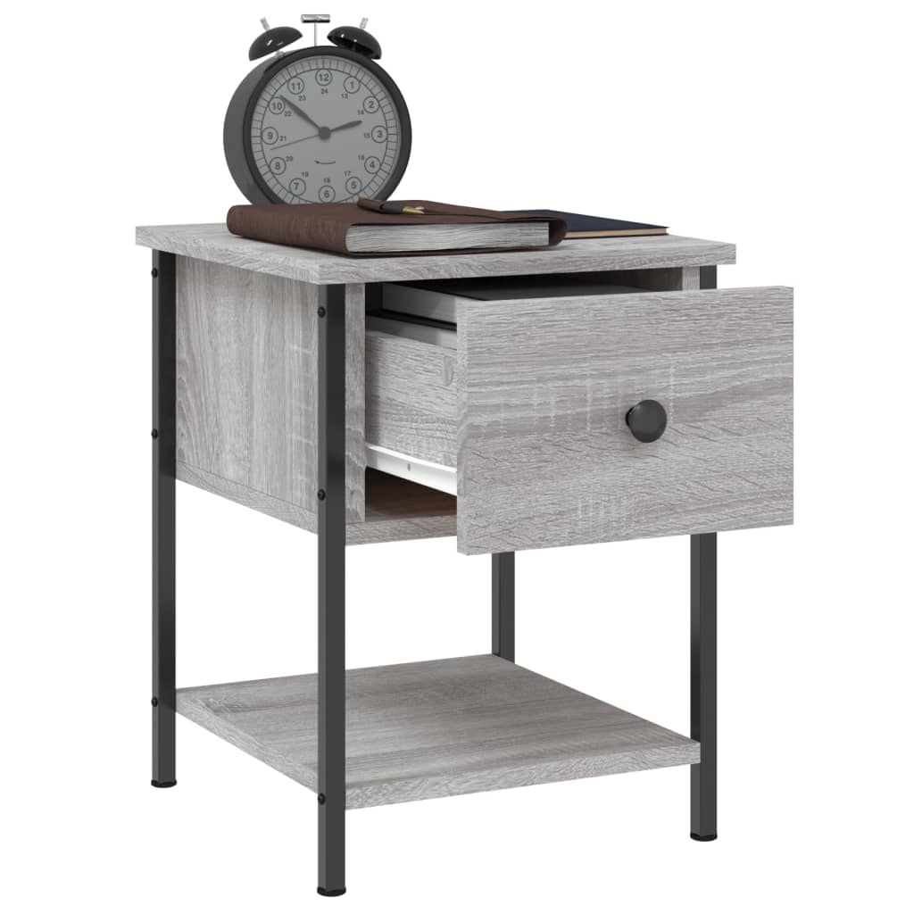 Bedside Tables 2 pcs Grey Sonoma 34x35.5x45 cm Engineered Wood