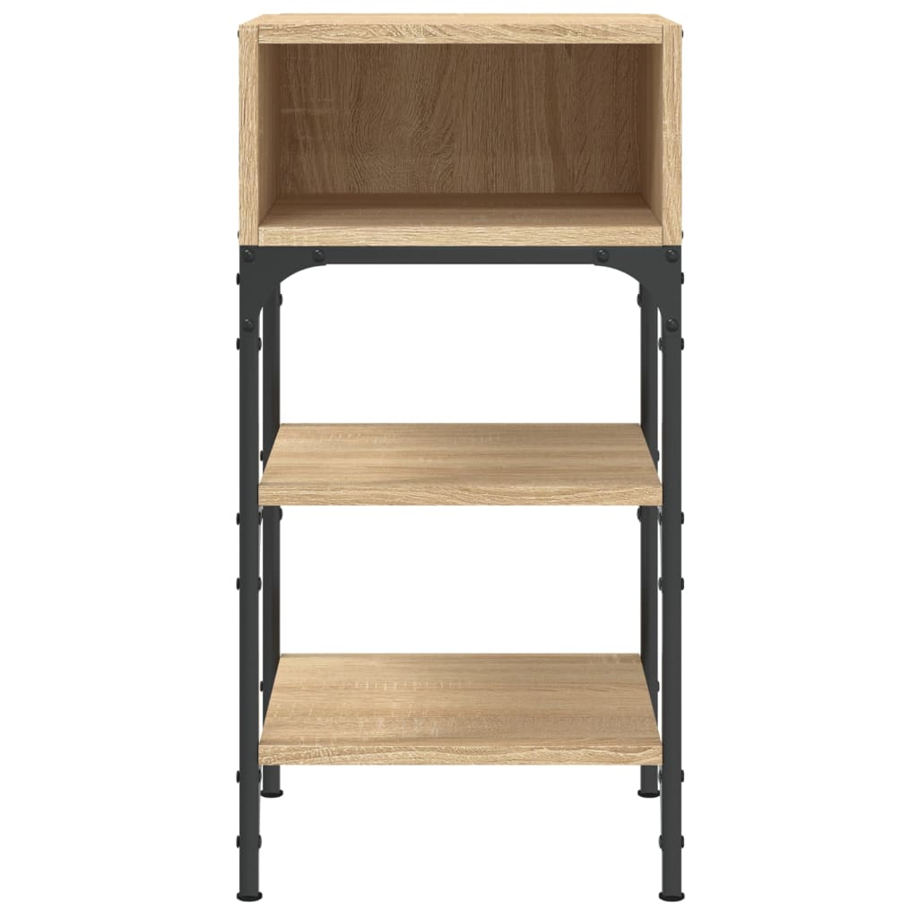 Bedside Table Sonoma Oak 35x34.5x70 cm Engineered Wood