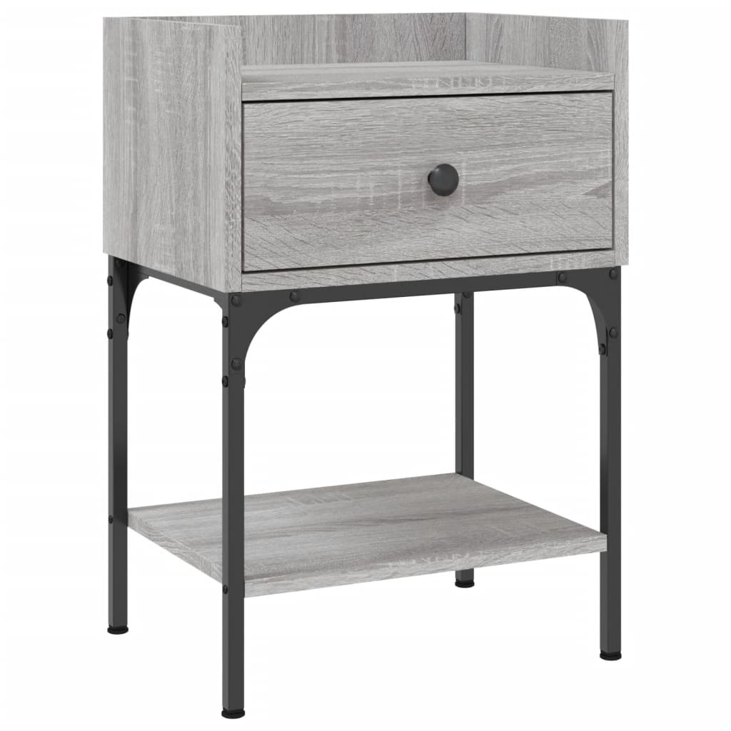 Bedside Tables 2 pcs Grey Sonoma 40.5x31x60 cm Engineered Wood