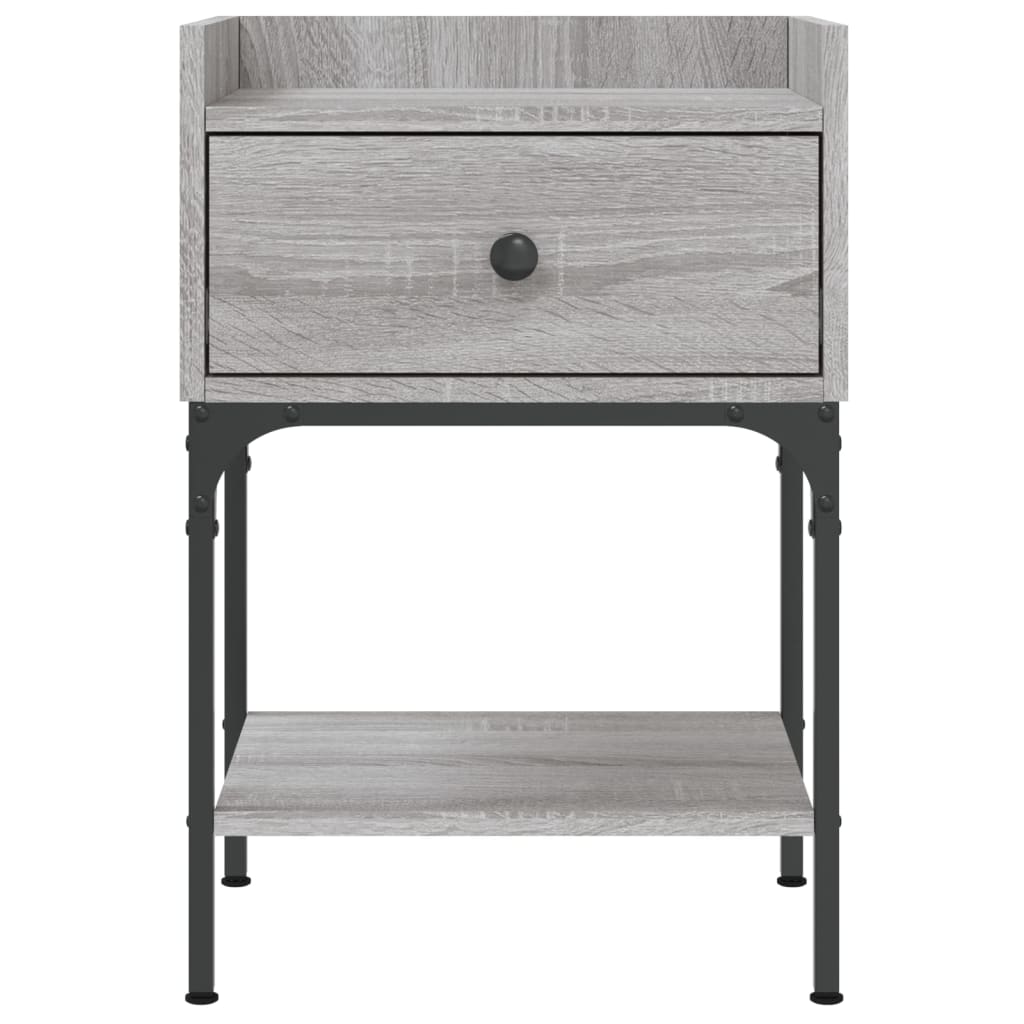 Bedside Tables 2 pcs Grey Sonoma 40.5x31x60 cm Engineered Wood