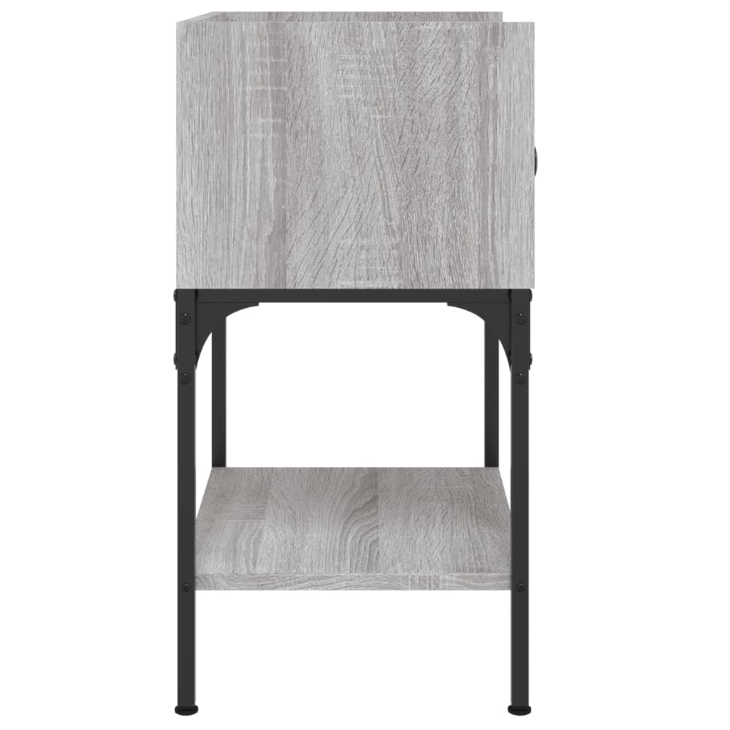 Bedside Tables 2 pcs Grey Sonoma 40.5x31x60 cm Engineered Wood