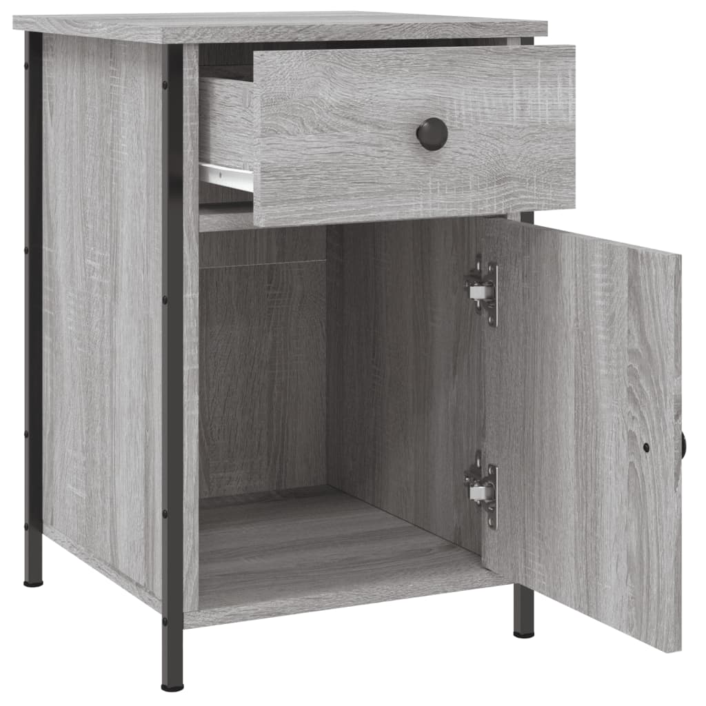 Bedside Cabinets 2 pcs Grey Sonoma 40x42x60 cm Engineered Wood