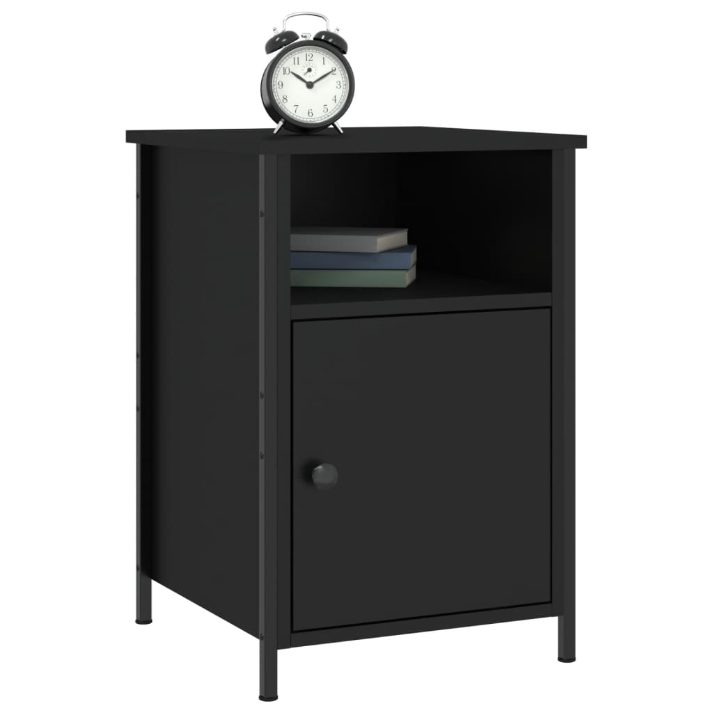 Bedside Cabinets 2 pcs Black 40x42x60 cm Engineered Wood