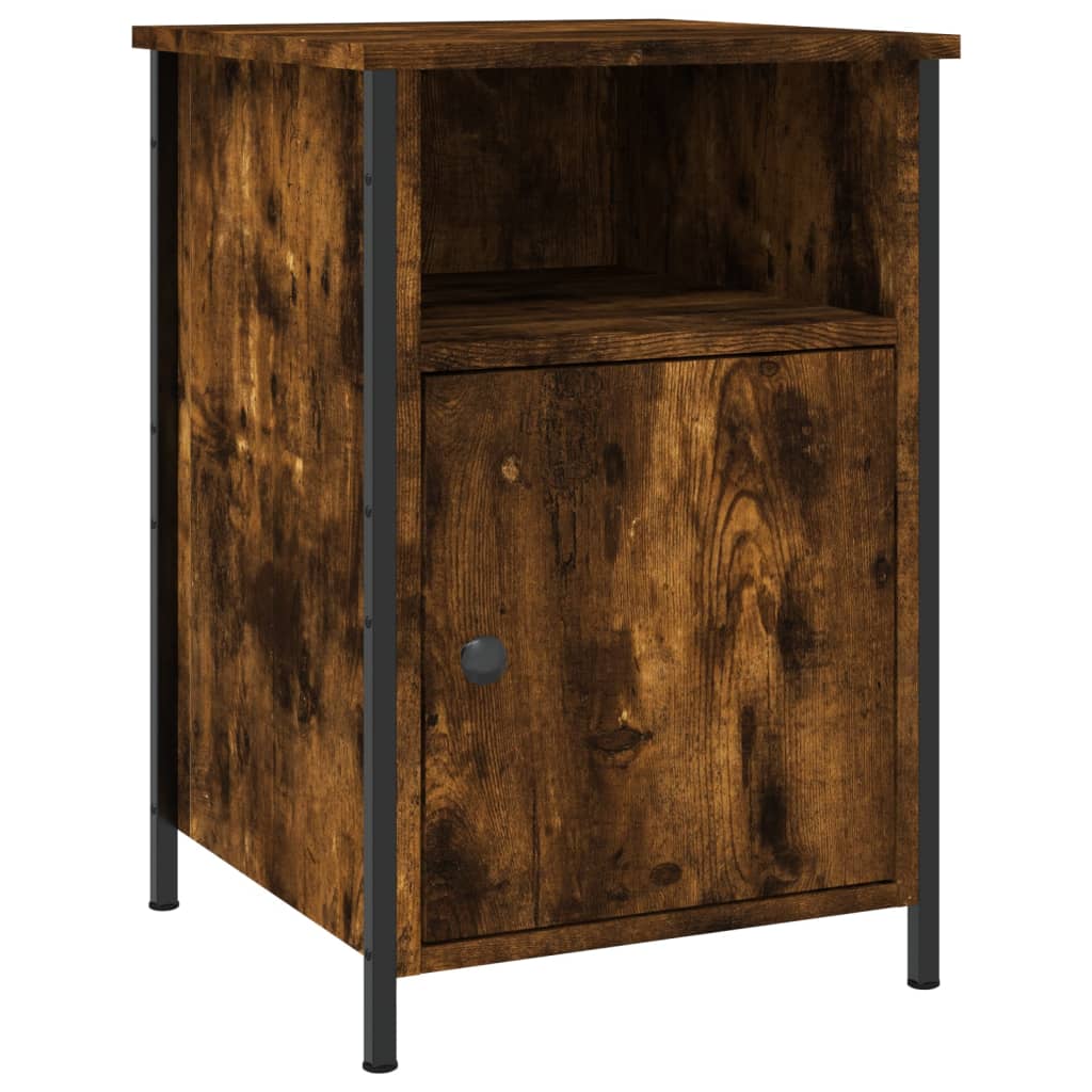 Bedside Cabinets 2 pcs Smoked Oak 40x42x60 cm Engineered Wood