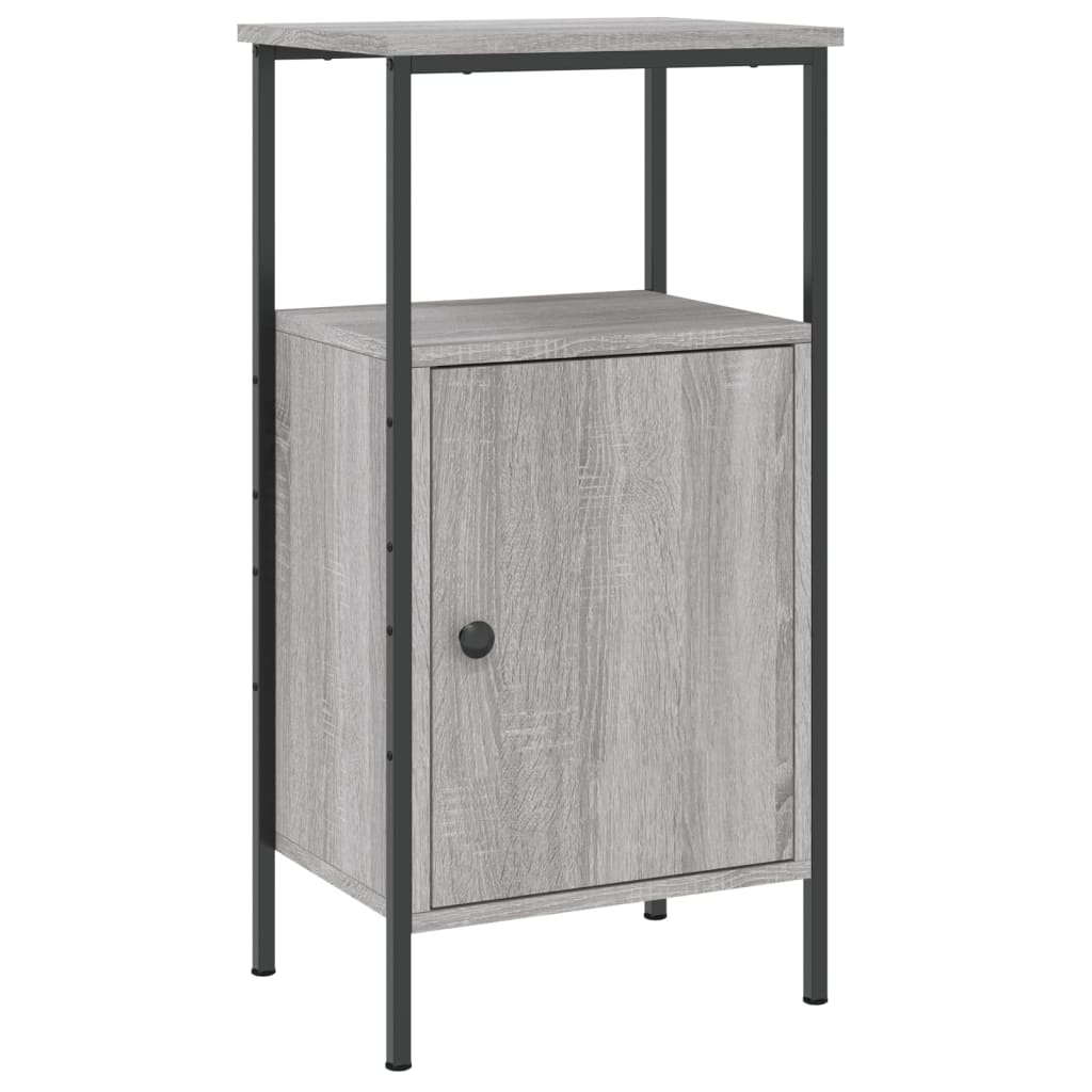 Bedside Cabinet Grey Sonoma 41x31x80 cm Engineered Wood