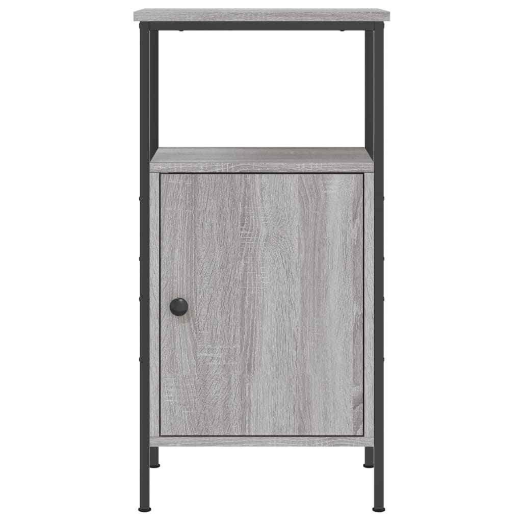 Bedside Cabinet Grey Sonoma 41x31x80 cm Engineered Wood