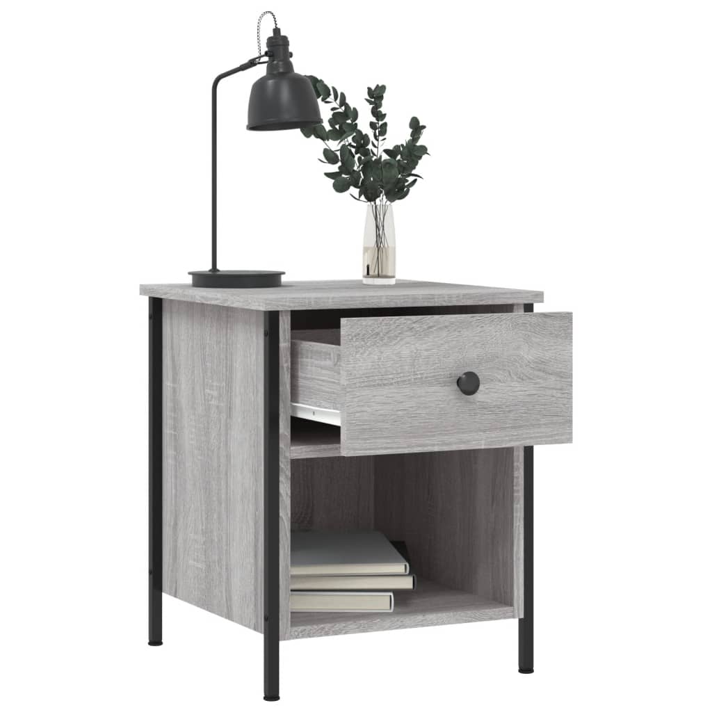 Bedside Cabinets 2 pcs Grey Sonoma 40x42x50 cm Engineered Wood