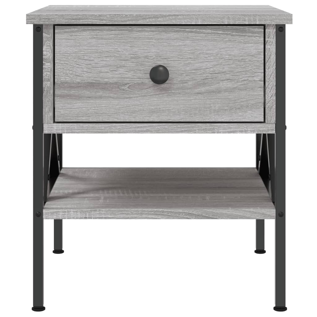 Bedside Table Grey Sonoma 40x42x45 cm Engineered Wood