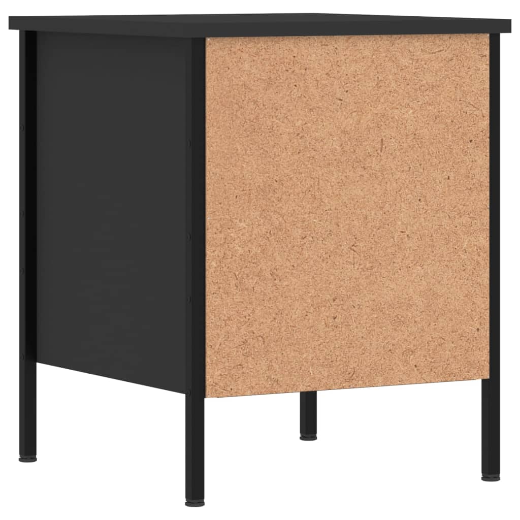 Bedside Cabinets 2 pcs Black 40x42x50 cm Engineered Wood