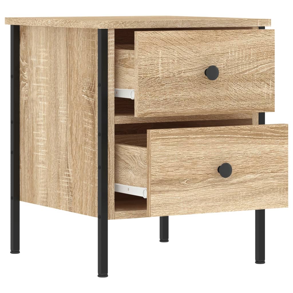 Bedside Cabinets 2 pcs Sonoma Oak 40x42x50 cm Engineered Wood