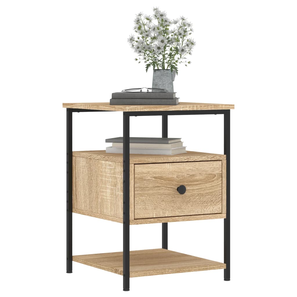 Bedside Cabinet Sonoma Oak 40x42x56 cm Engineered Wood