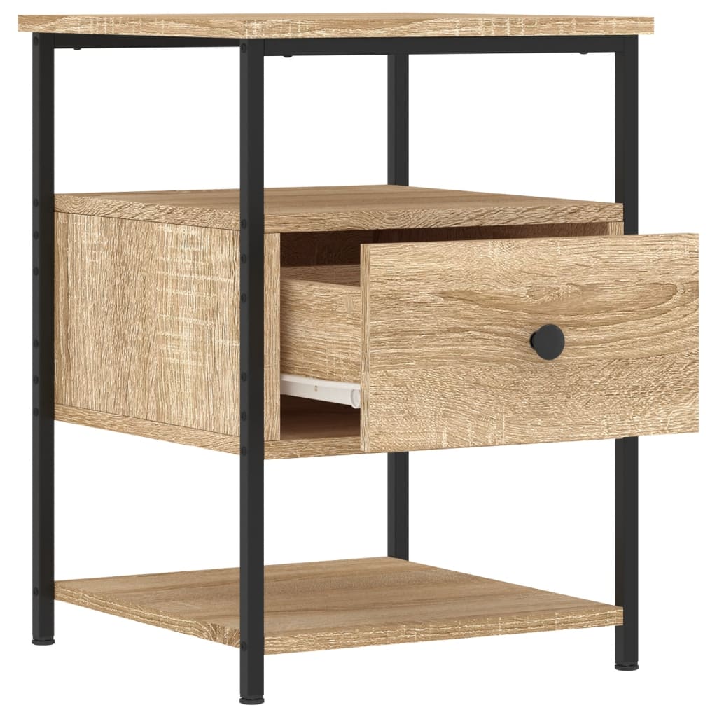 Bedside Cabinet Sonoma Oak 40x42x56 cm Engineered Wood