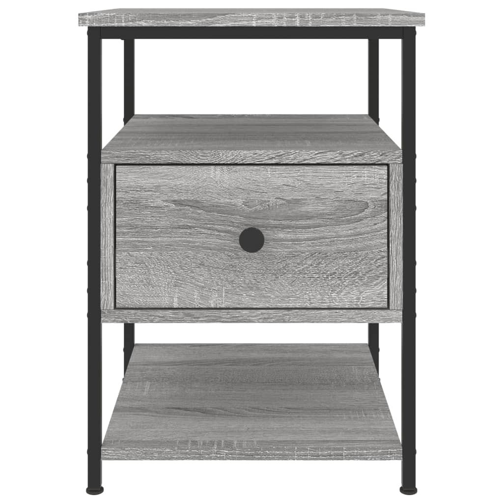 Bedside Cabinet Grey Sonoma 40x42x56 cm Engineered Wood