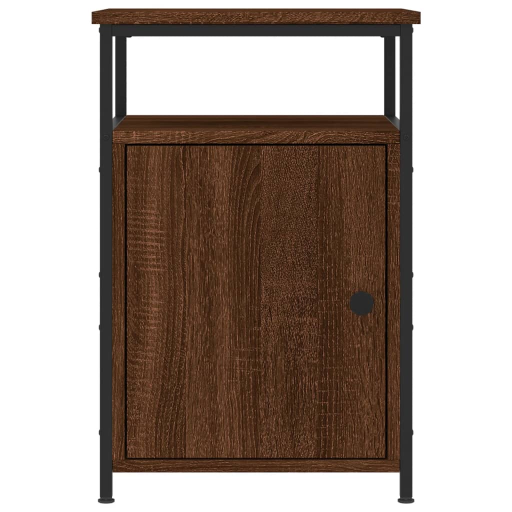 Bedside Cabinet Brown Oak 40x42x60 cm Engineered Wood