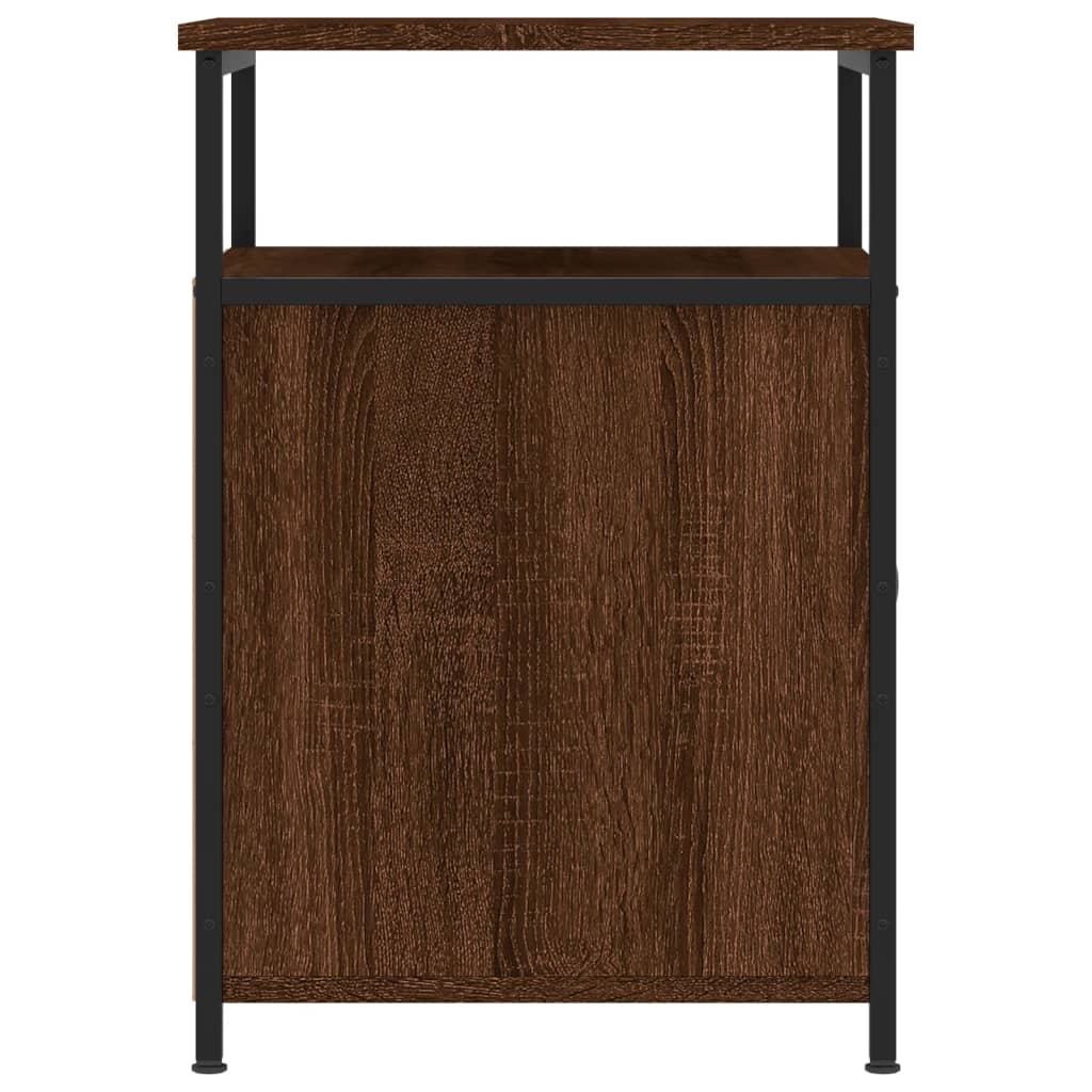 Bedside Cabinet Brown Oak 40x42x60 cm Engineered Wood