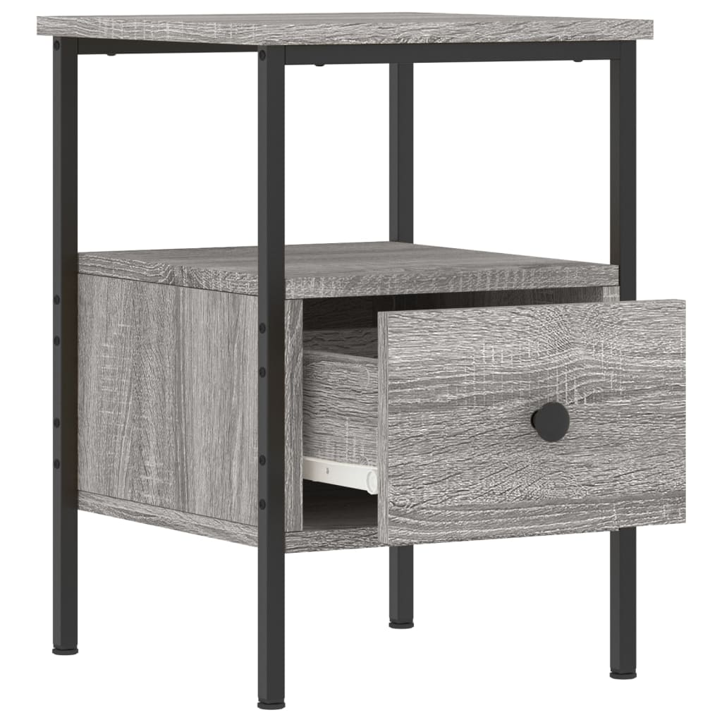 Bedside Cabinets 2 pcs Grey Sonoma 34x36x50 cm Engineered Wood