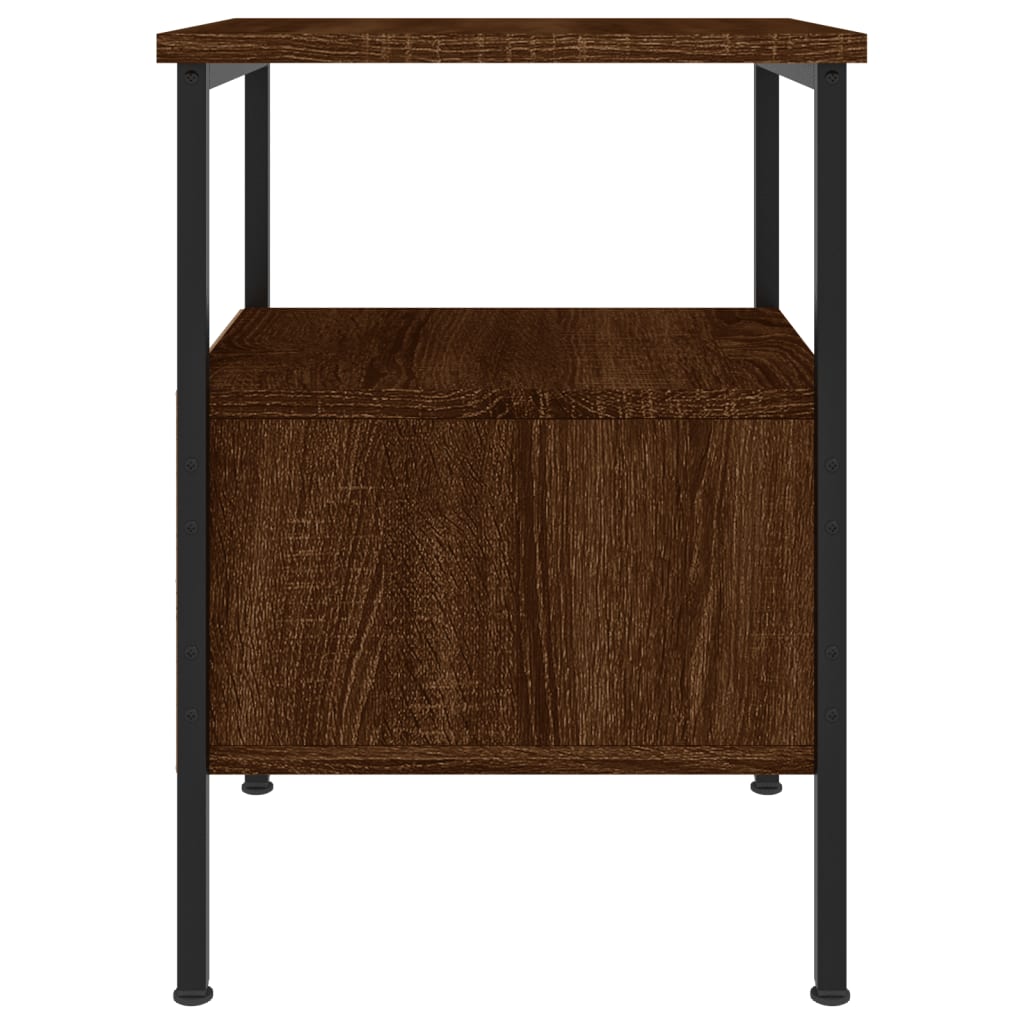 Bedside Cabinets 2 pcs Brown Oak 34x36x50 cm Engineered Wood