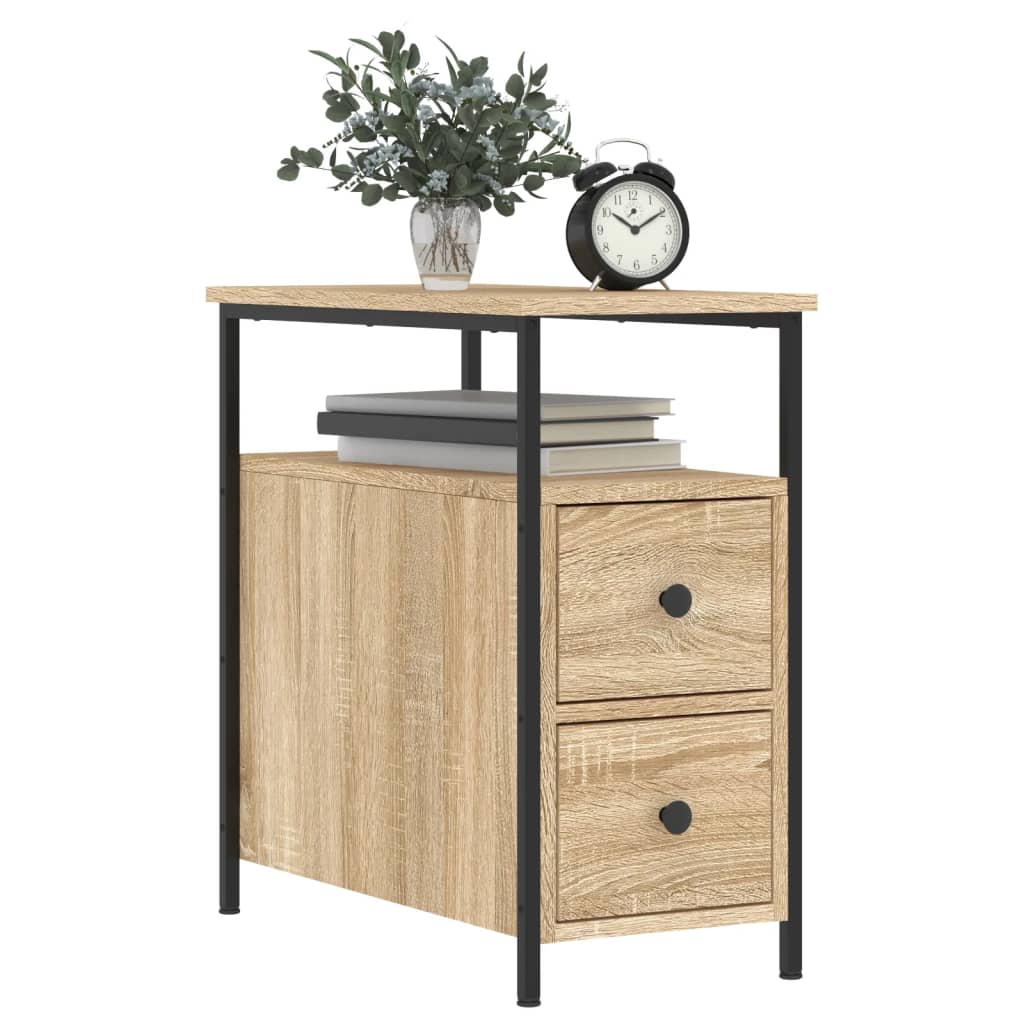 Bedside Cabinets 2 pcs Sonoma Oak 30x60x60 cm Engineered Wood