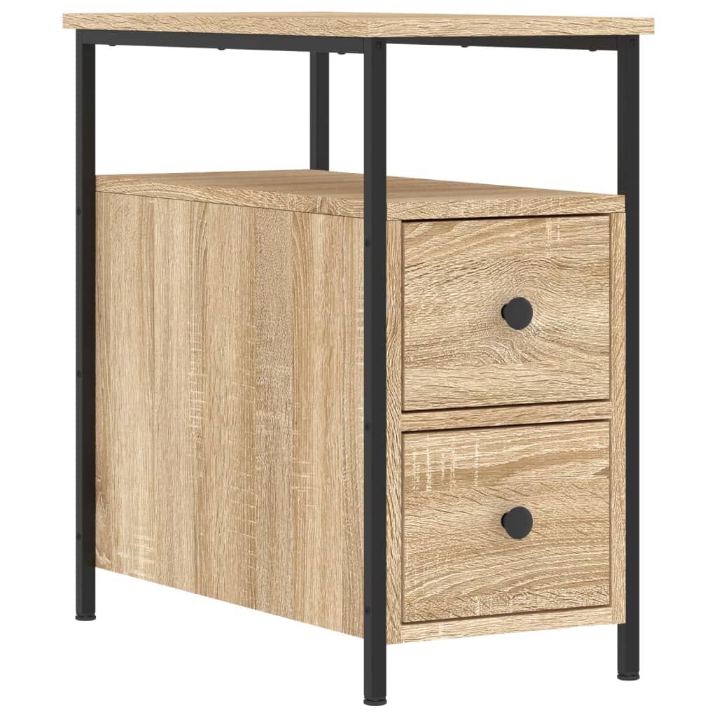 Bedside Cabinets 2 pcs Sonoma Oak 30x60x60 cm Engineered Wood