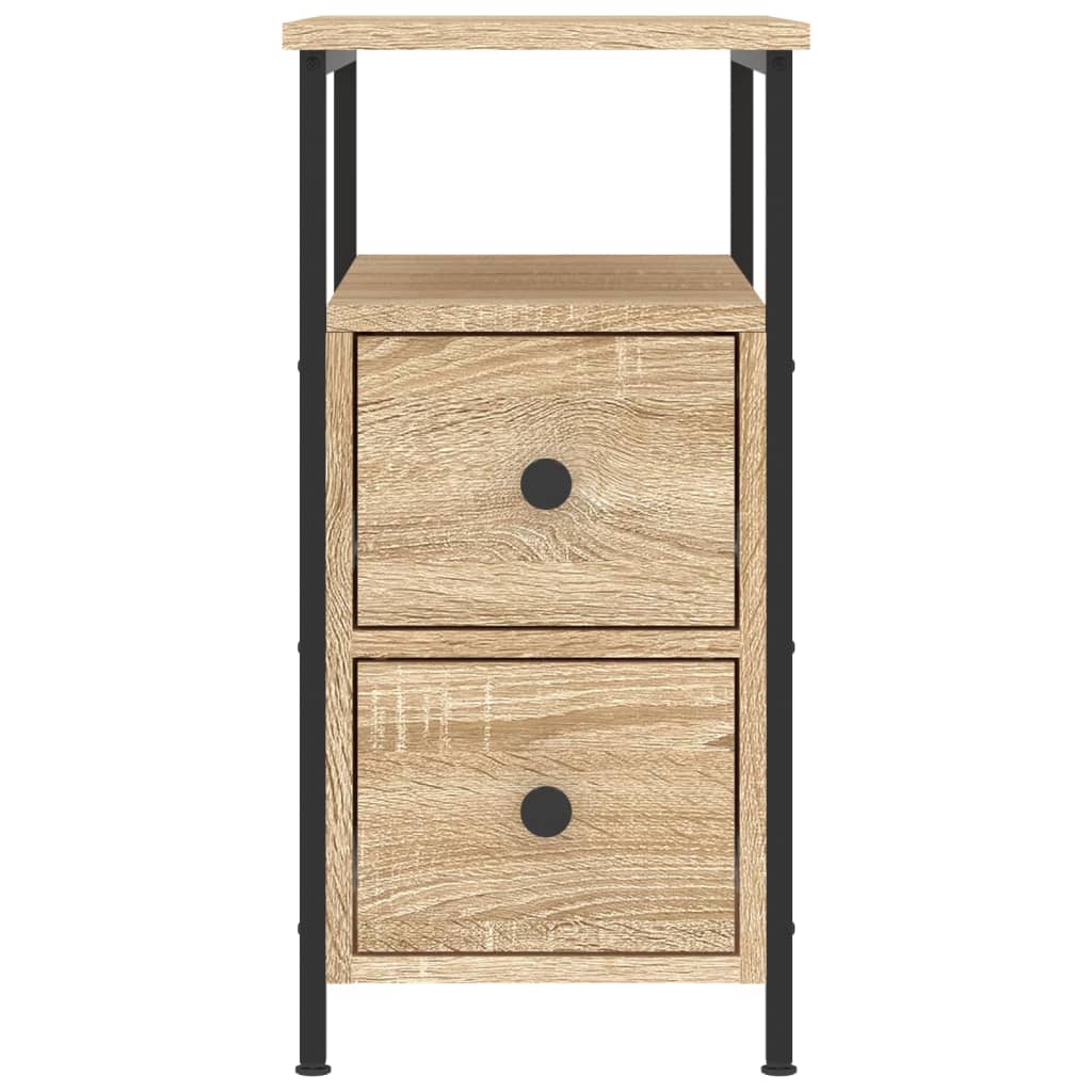 Bedside Cabinets 2 pcs Sonoma Oak 30x60x60 cm Engineered Wood