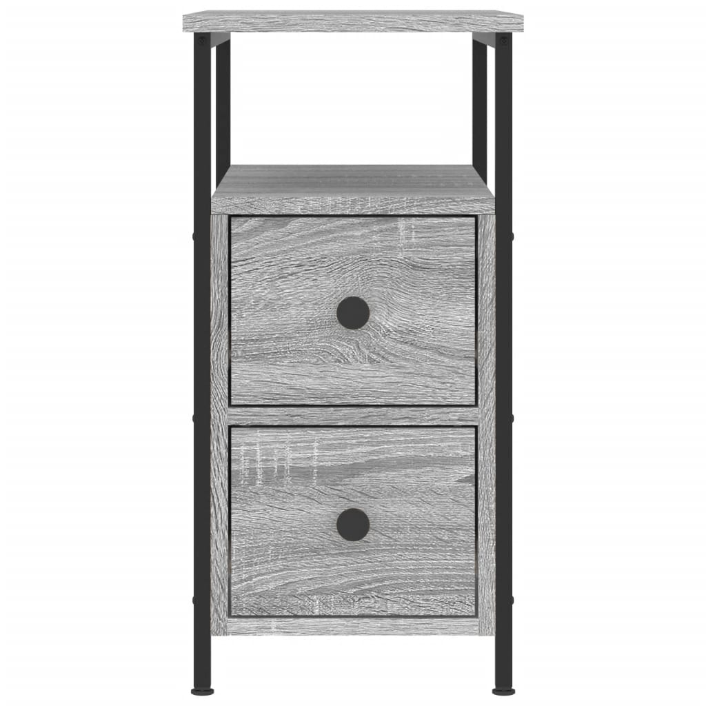 Bedside Cabinet Grey Sonoma 30x60x60 cm Engineered Wood