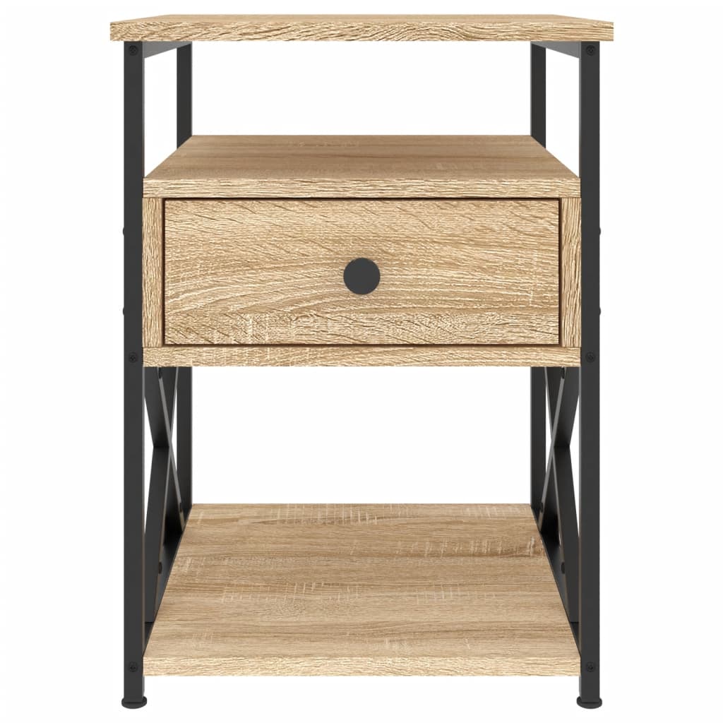 Bedside Cabinets 2 pcs Sonoma Oak 40x42x55 cm Engineered Wood