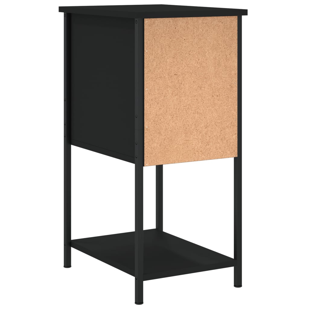 Bedside Cabinets 2 pcs Black 32x42x70 cm Engineered Wood