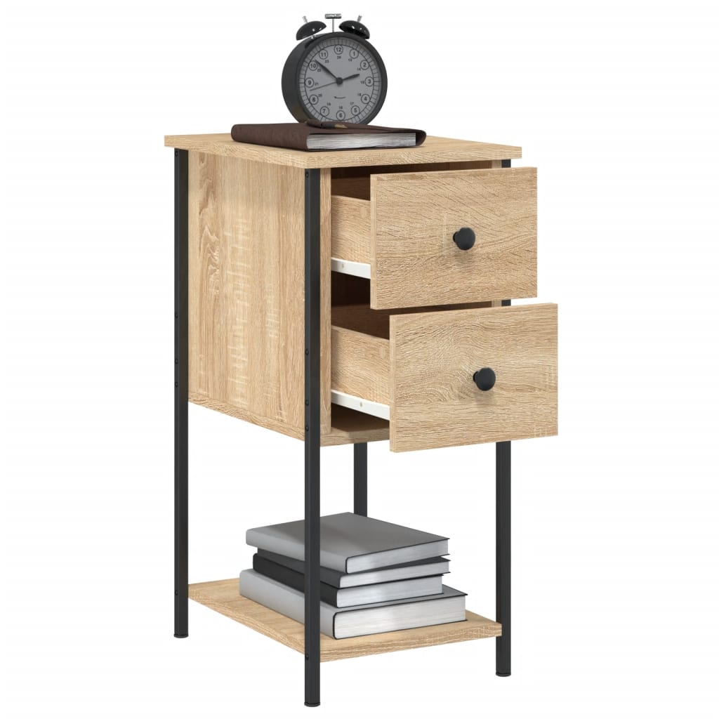 Bedside Cabinets 2 pcs Sonoma Oak 32x42x70 cm Engineered Wood