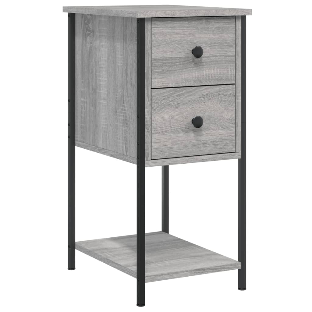 Bedside Cabinet Grey Sonoma 32x42x70 cm Engineered Wood