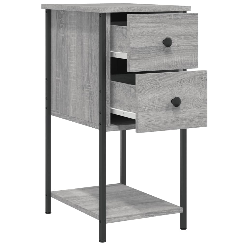 Bedside Cabinet Grey Sonoma 32x42x70 cm Engineered Wood