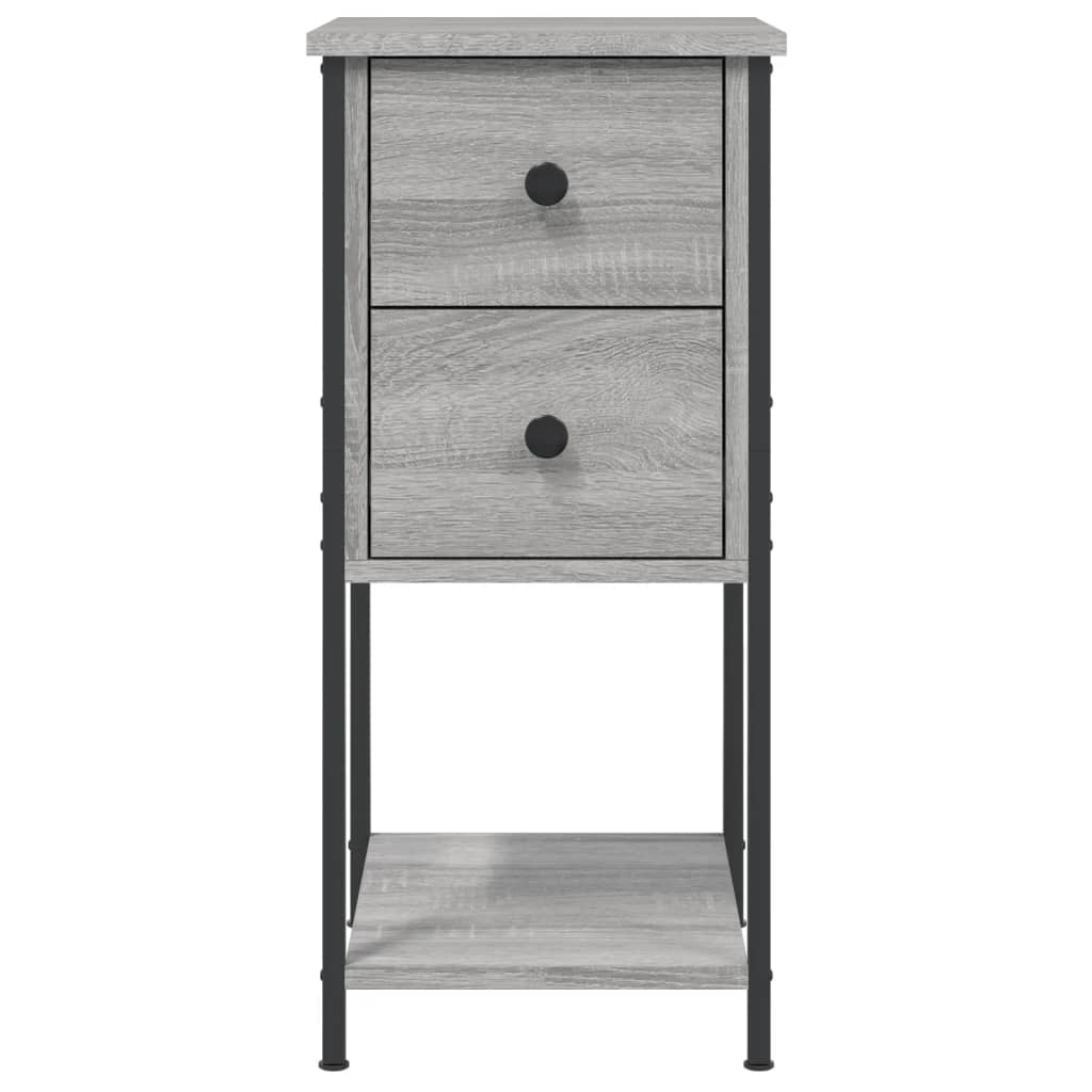 Bedside Cabinet Grey Sonoma 32x42x70 cm Engineered Wood