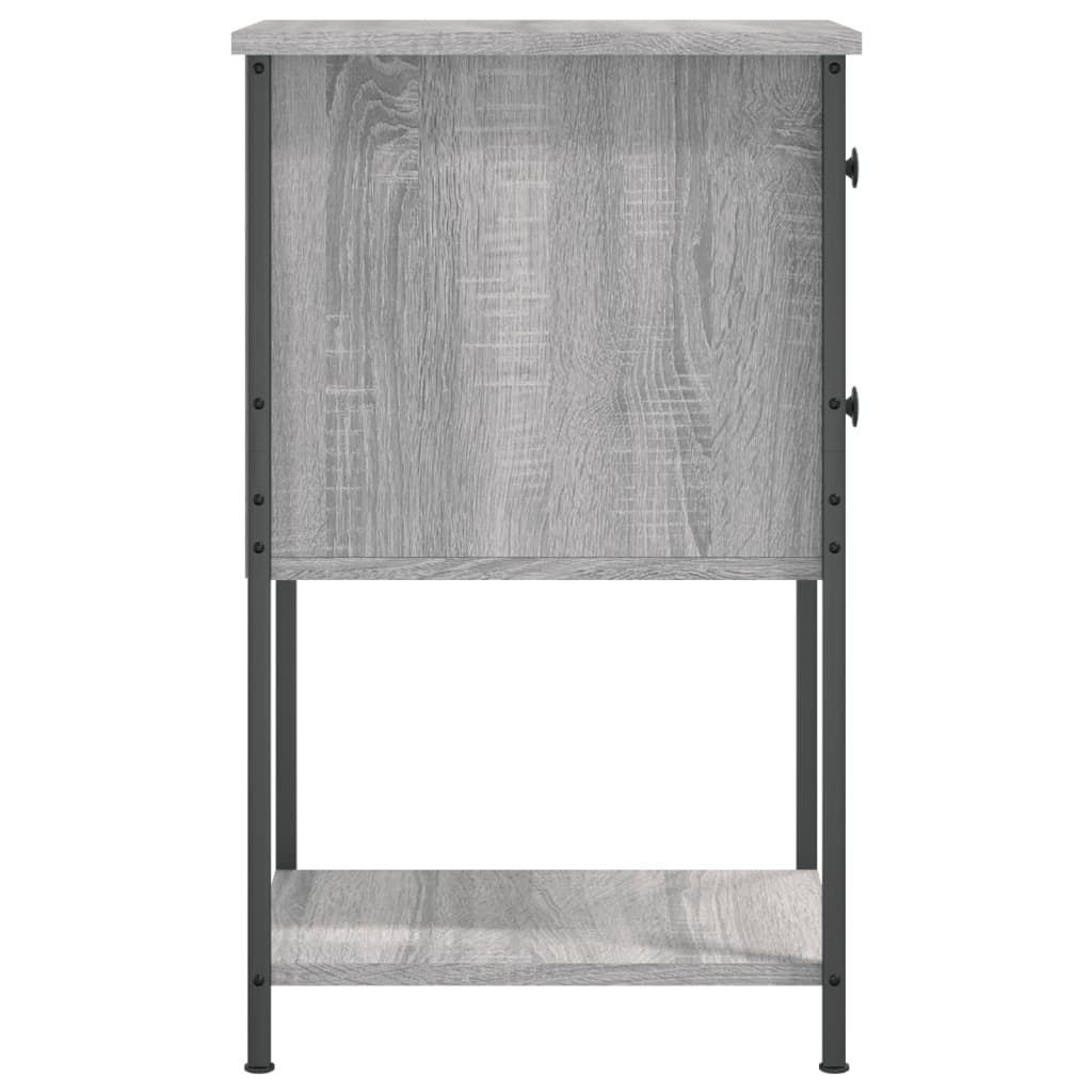 Bedside Cabinet Grey Sonoma 32x42x70 cm Engineered Wood