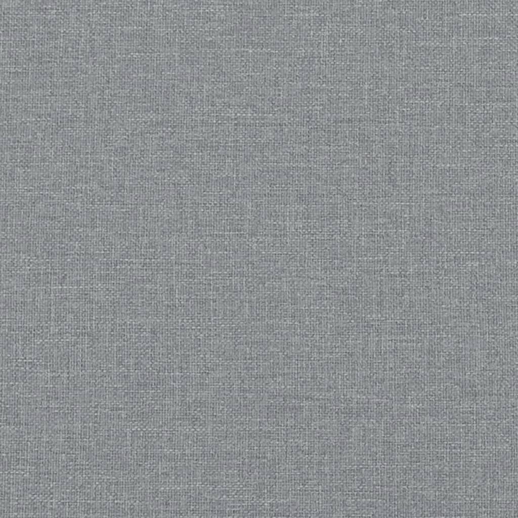 Day Bed Light Grey 92x187 cm Single Size Fabric