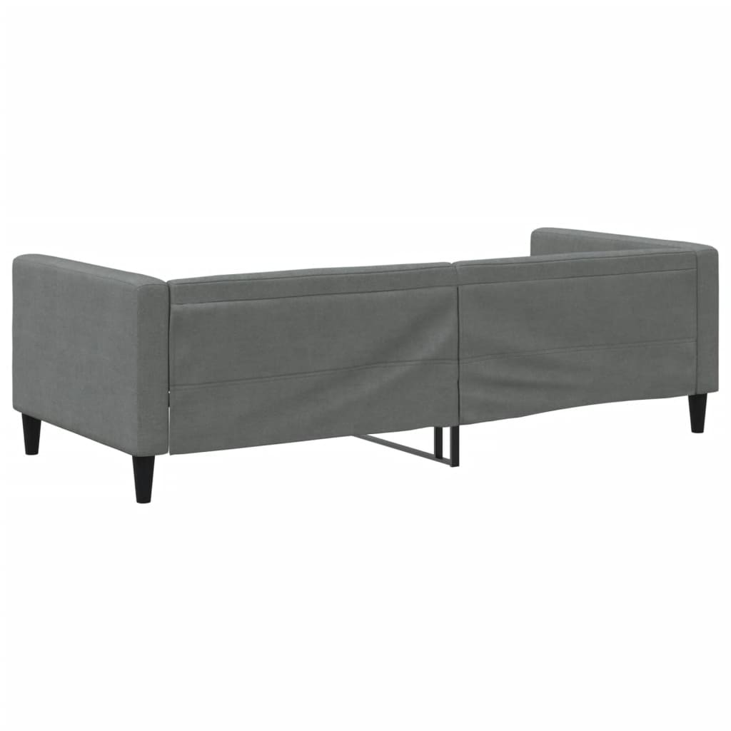 Day Bed Dark Grey 92x187 cm Single Size Fabric