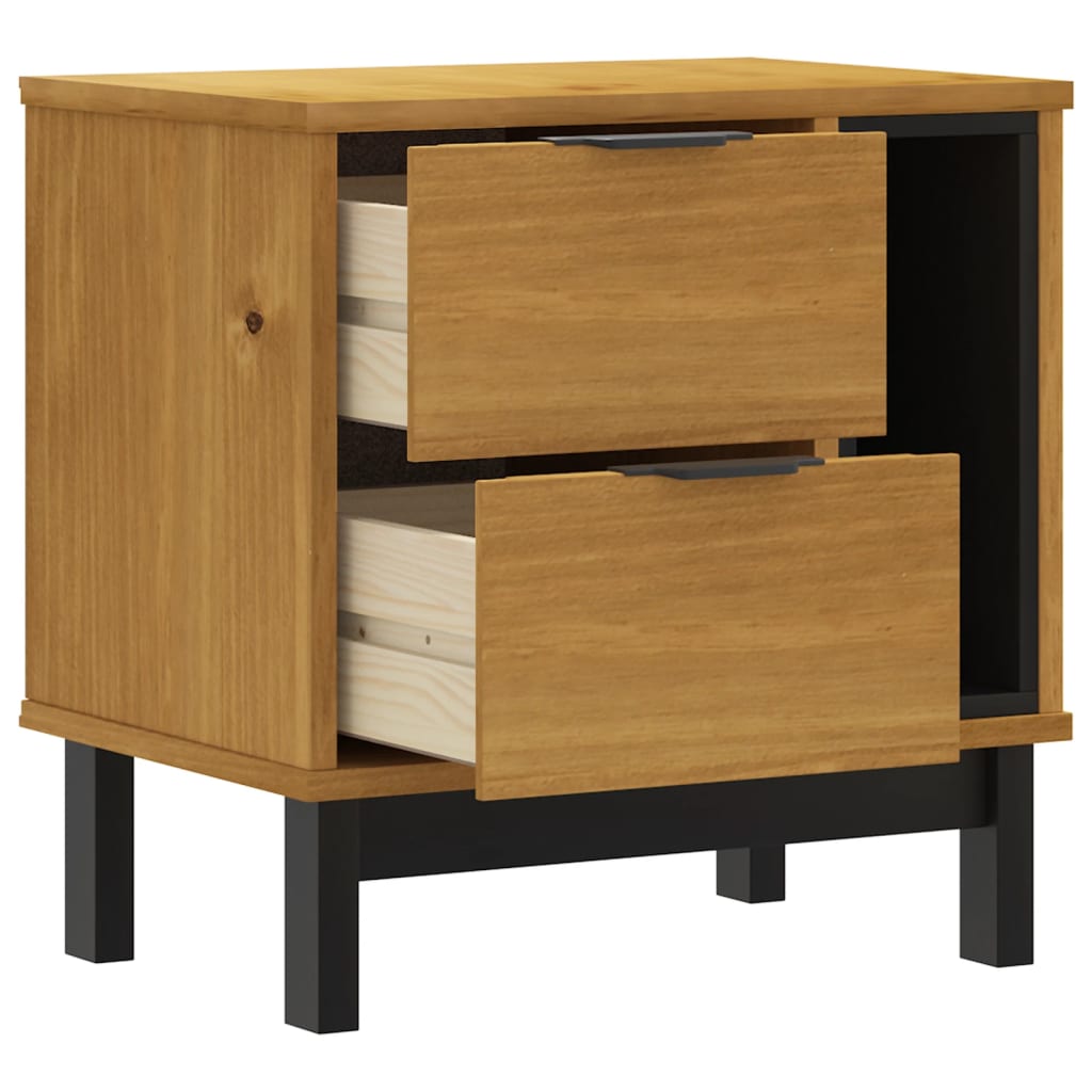 Bedside Cabinet FLAM 49x35x50 cm Solid Wood Pine