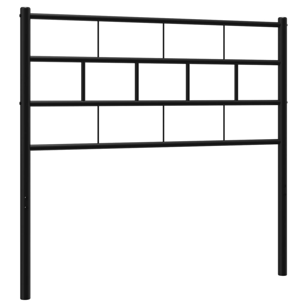 Metal Headboard Black 107 cm