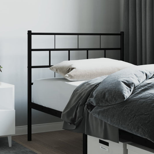 Metal Headboard Black 107 cm