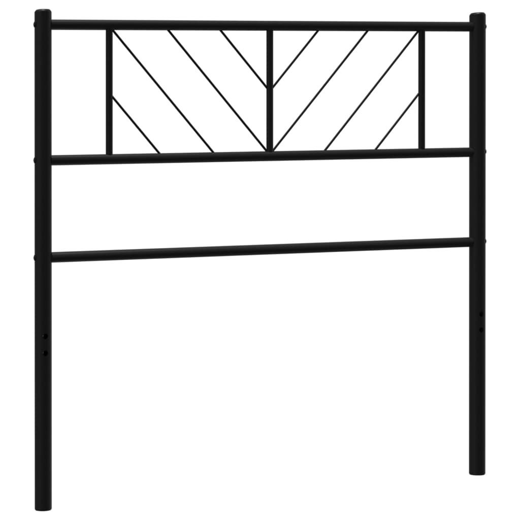 Metal Headboard Black 107 cm