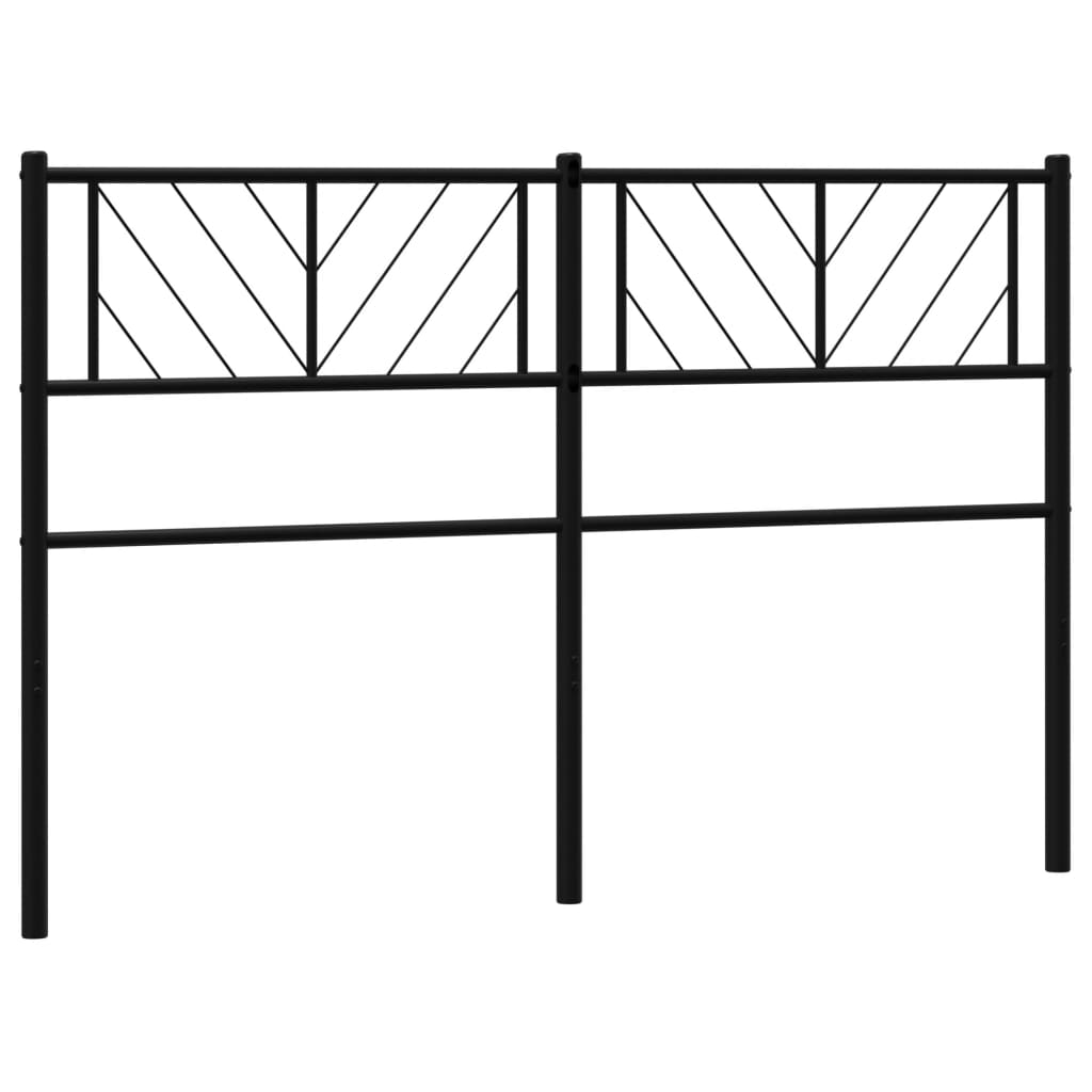 Metal Headboard Black 137 cm