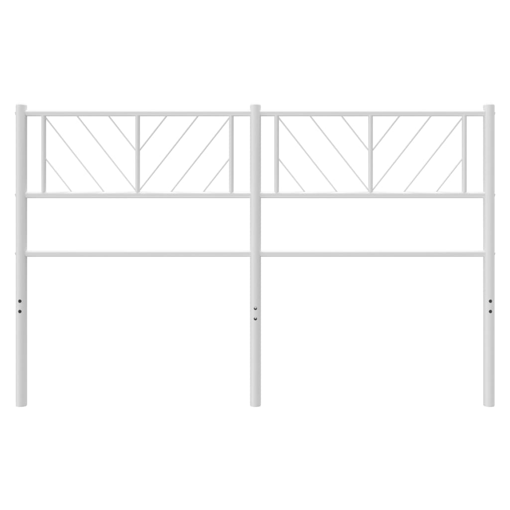 Metal Headboard White 156x90 cm