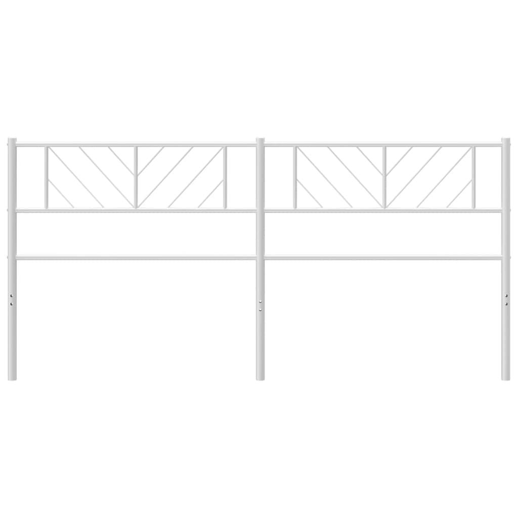 Metal Headboard White 183 cm