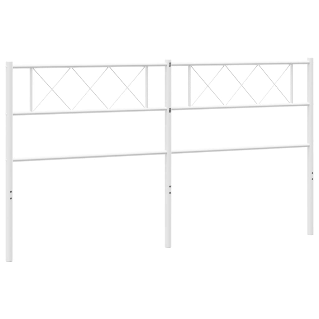 Metal Headboard White 183 cm