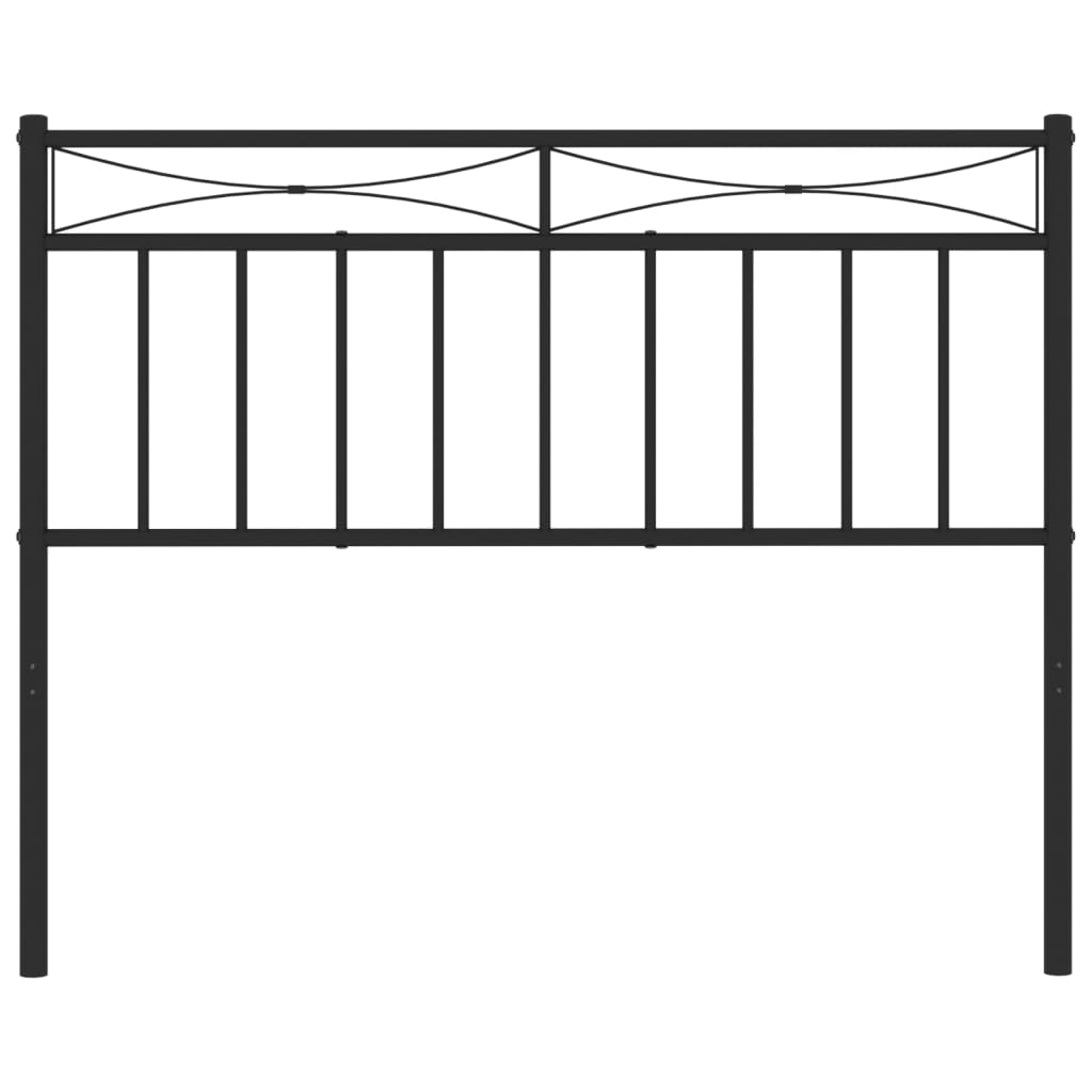 Metal Headboard Black 107 cm