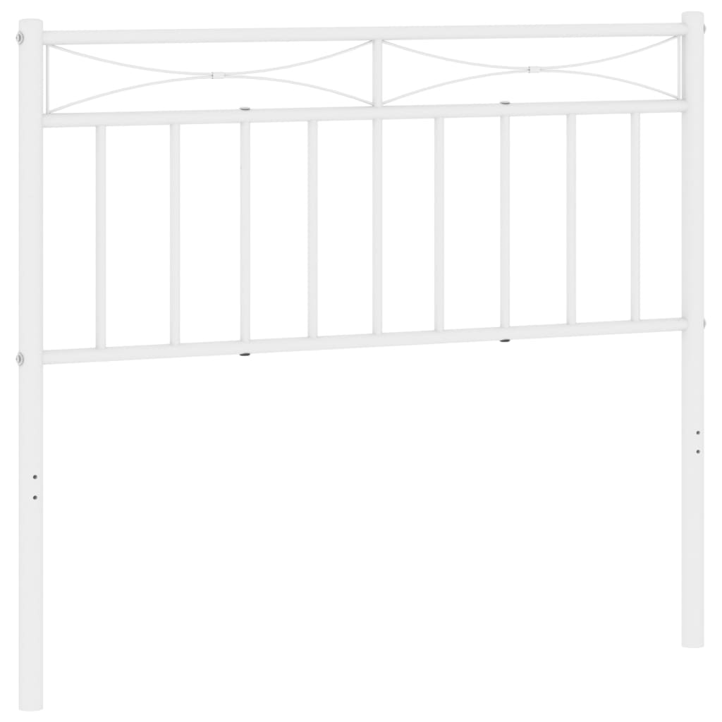 Metal Headboard White 107 cm