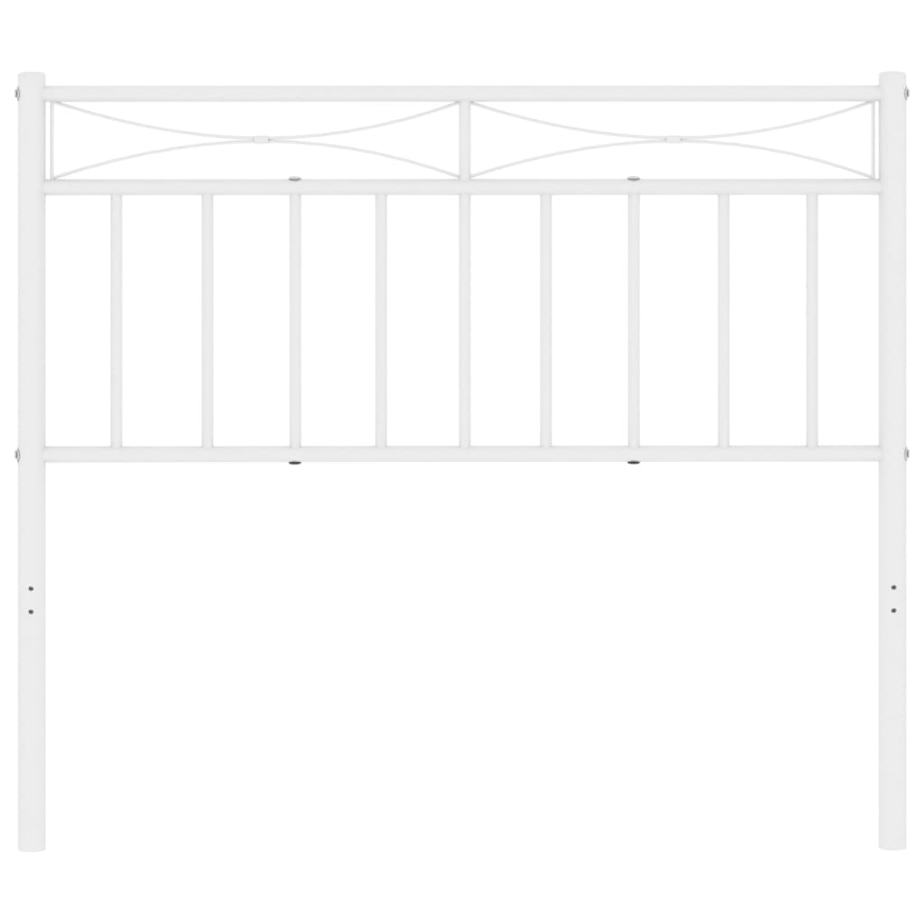 Metal Headboard White 107 cm