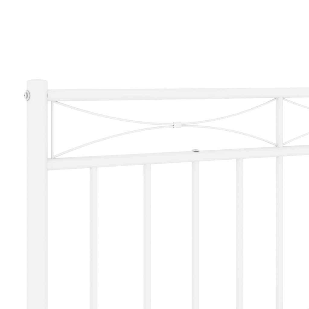 Metal Headboard White 107 cm