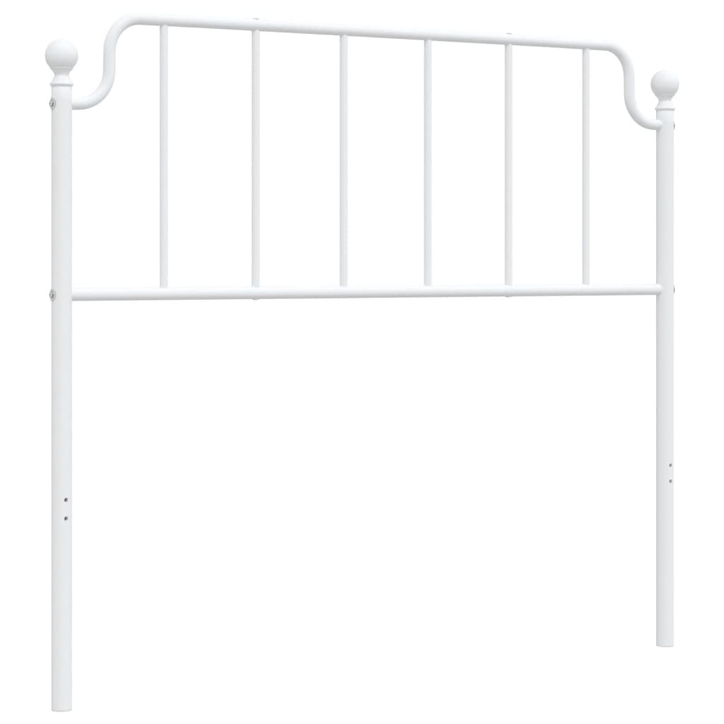 Metal Headboard White 107 cm