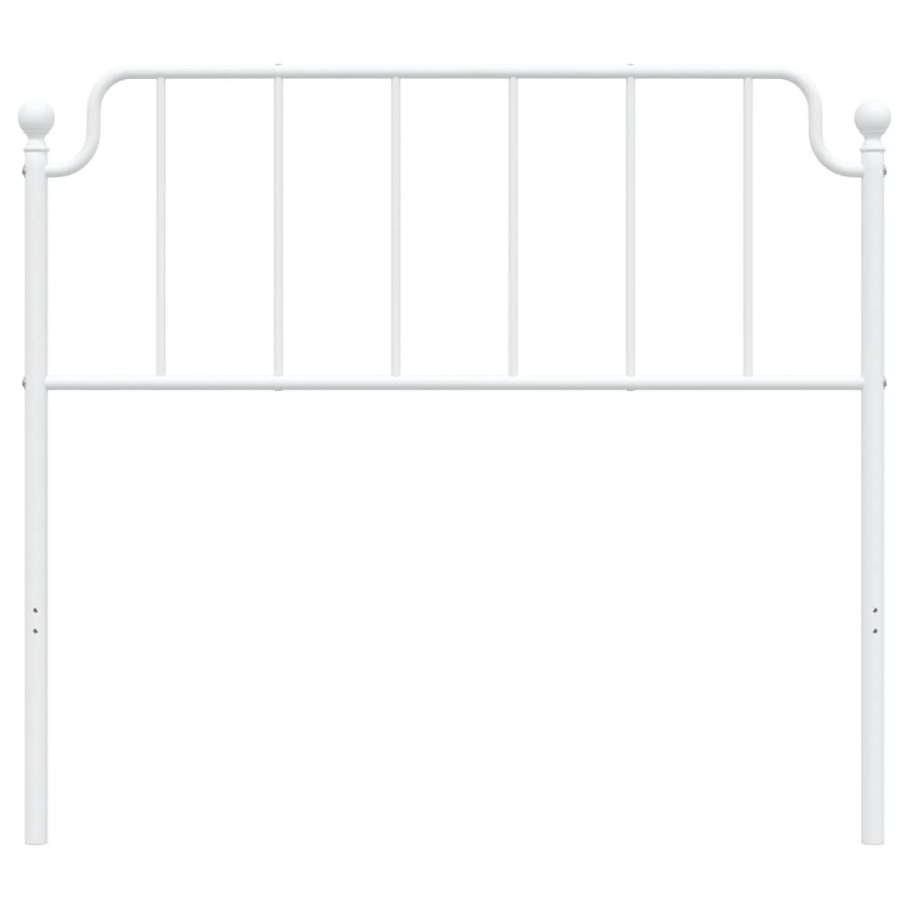 Metal Headboard White 107 cm